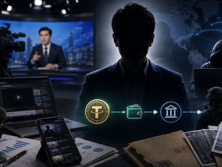 檢方偵結「馬德」共諜案:中天主播林宸佑涉收 USDT 配合境外勢力並涉洗錢