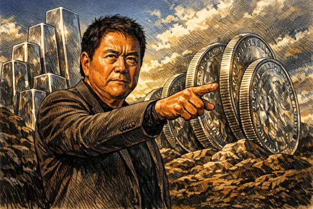 富爸爸警告「2026 全球經濟將崩盤」:白銀、比特幣是最佳投資,對盲眼者是壞訊息