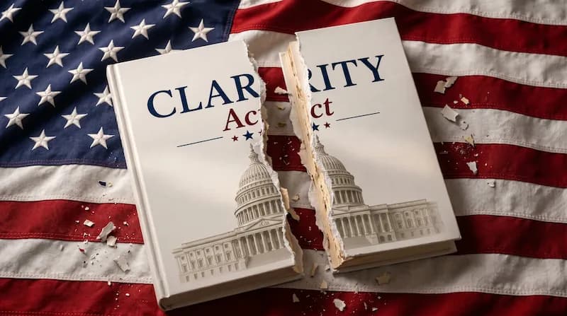 CLARITY Act 跨黨派協商破局!區塊鏈監管條文成唯一爭議點
