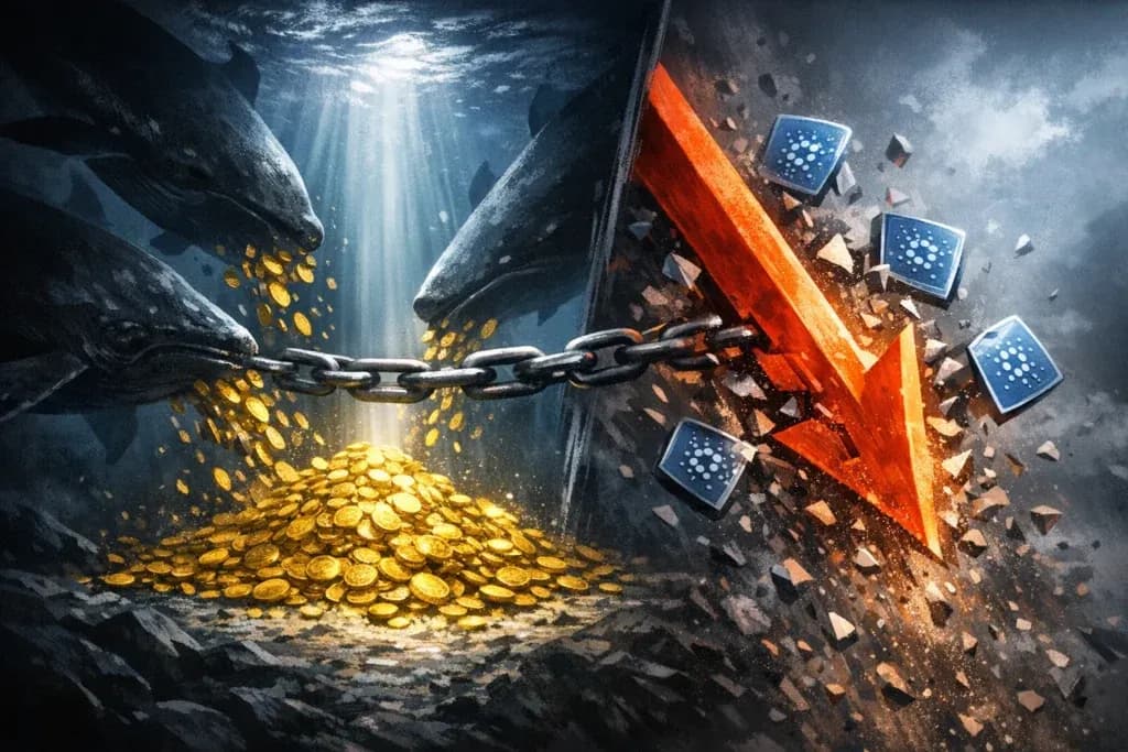 ADA 越跌買越多:持倉超 100 萬枚艾達幣地址控制 67% 供應量,籌碼集中度創 2020 年來新高