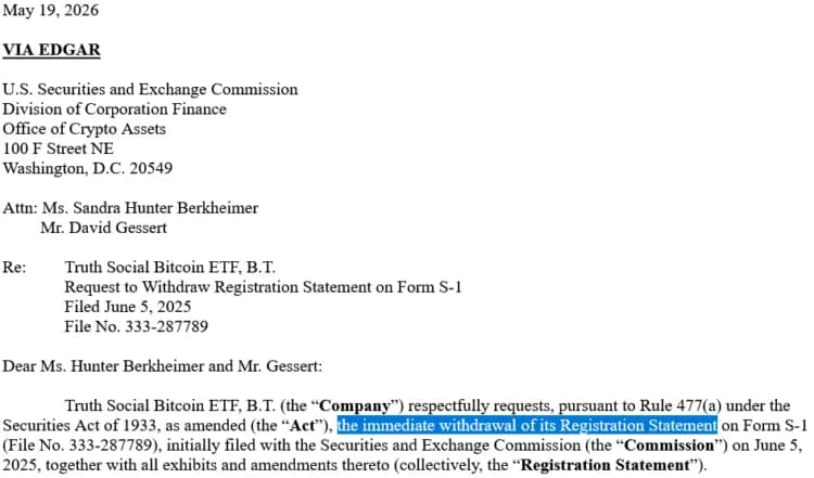 Truth Social 撤回比特幣 ETF 申請!背後藏有策略型 ETF 轉型大計?
