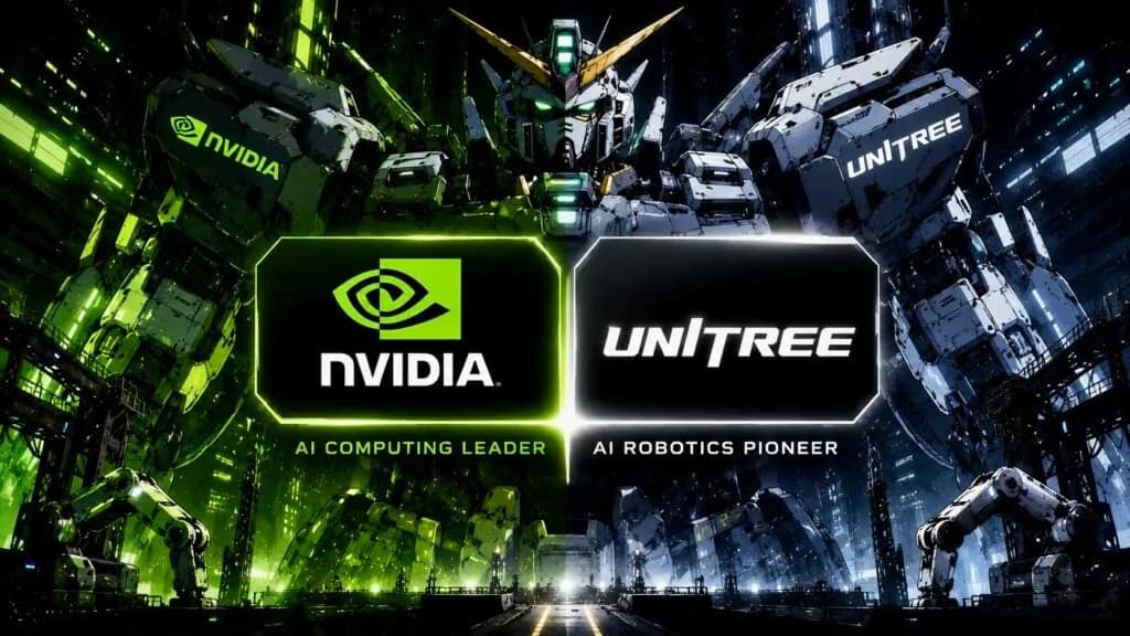 Nvidia 結盟中國新創宇樹科技 Unitree!黃仁勳推「人形機器人 AI 平台」,強攻數十兆美元實體 AI 市場 | 動區動趨-最具影響力的區塊鏈新聞媒體