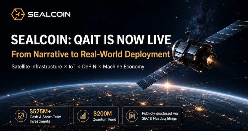 SEALCOIN:QAIT 正式上線,太空機器經濟敘事加速邁向商業化落地