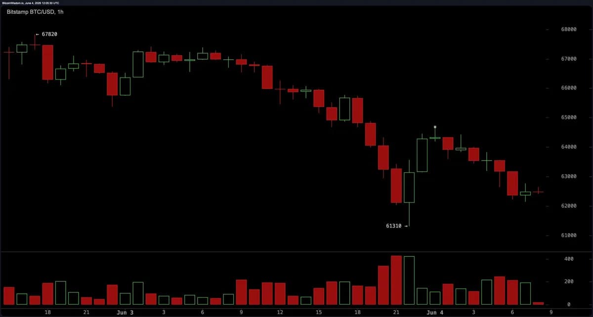 交易员将6.1万美元视为比特币在跌至5万多美元区间前的最后防线