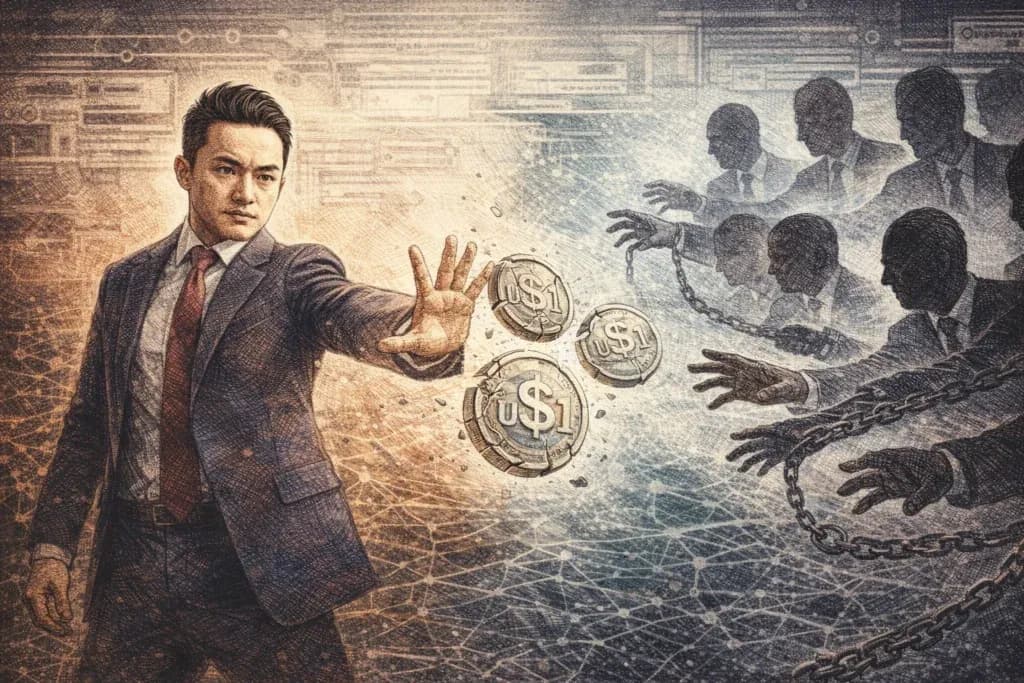 孫宇晨開戰川普!HTX 下架 USD1 穩定幣,反擊 WLFI 黑箱先凍結不通知