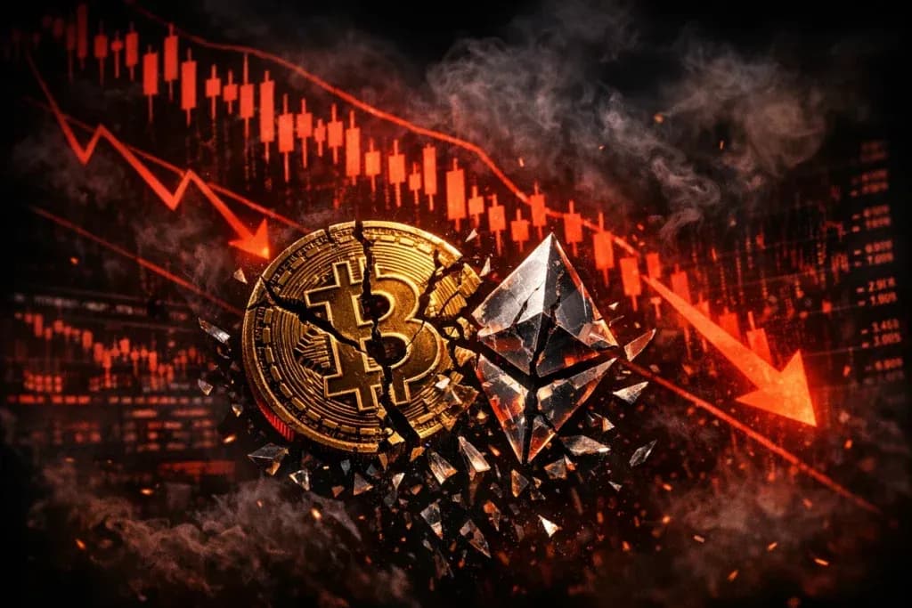 比特幣跌回62400美元!ETF史上最大單週流出$34億,多軍爆倉2.83億遭血洗