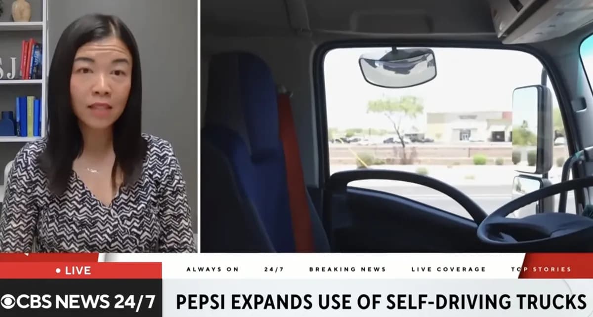 百事公司展開全美規模最大的自動駕駛貨車部署