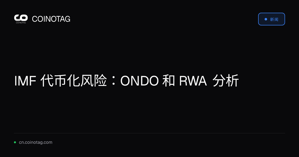IMF 代币化风险：ONDO 和 RWA 分析